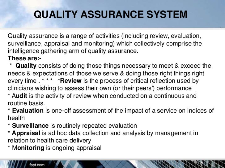 quality assurance thesis topics