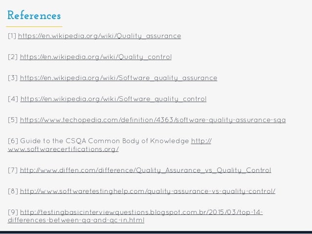 quality assurance vs quality control pdf