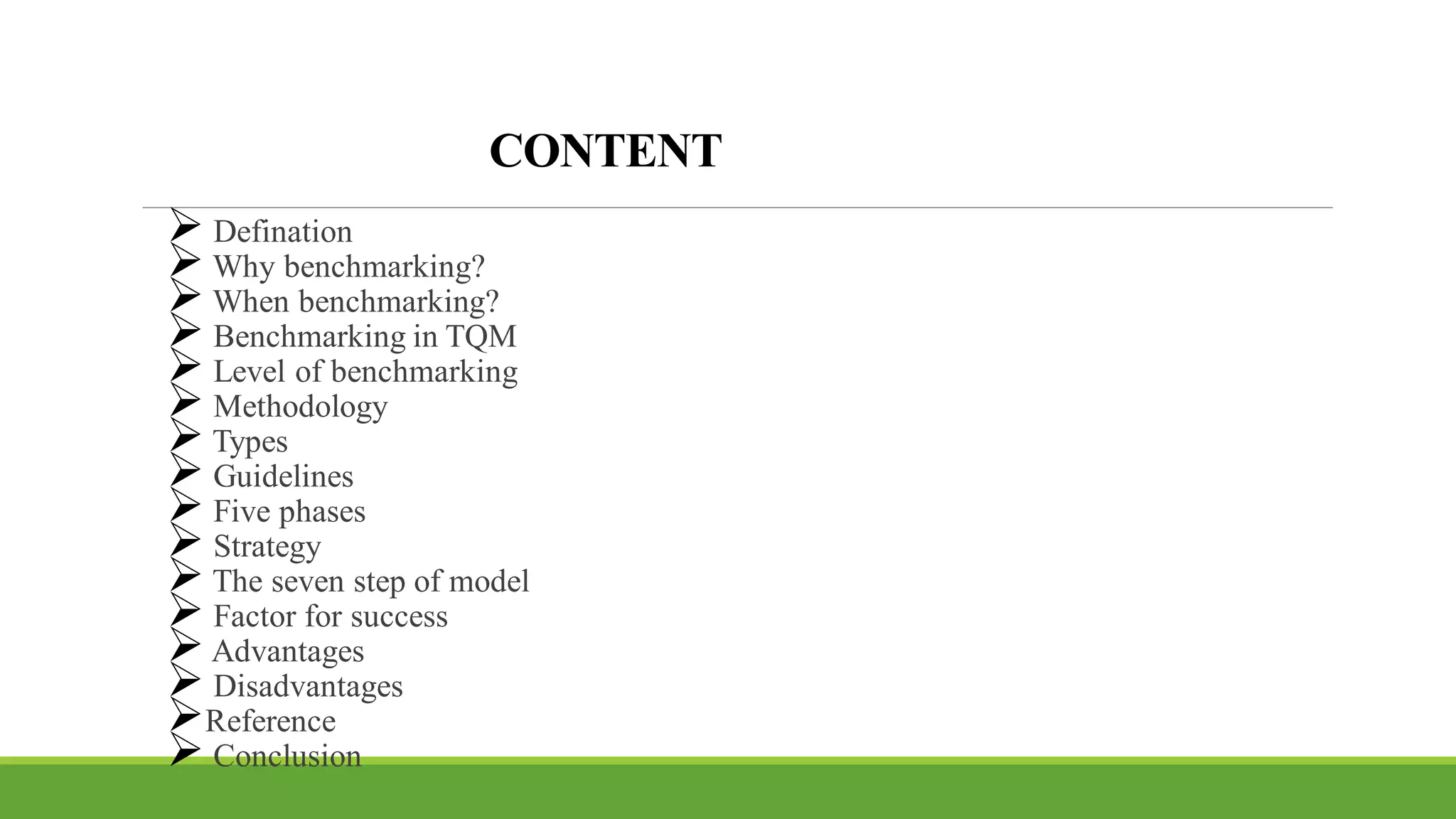 Quality benchmarking | PDF
