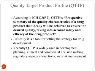 Quality by Design (QbD) | PPTX