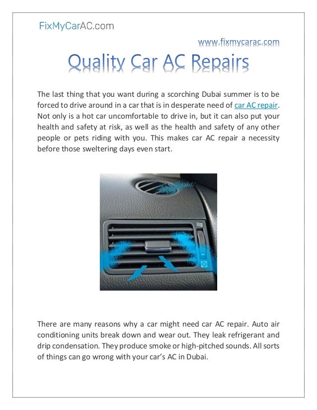 Quality car ac repairs