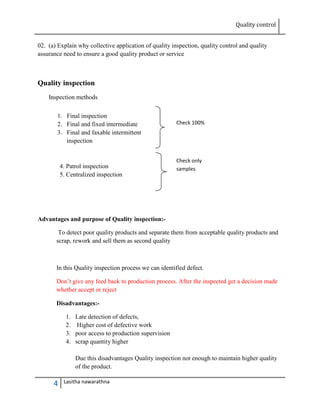 Quality control | DOCX