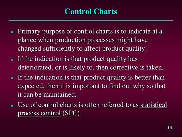 quality control checks in pharmaceutical industries what is the purpose of control charts