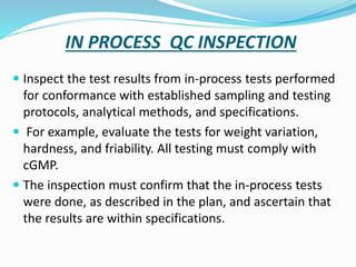 Quality control and inspection | PPTX