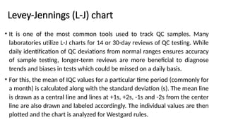 Quality Control and L-J chart with application of Westgard rules | PPTX