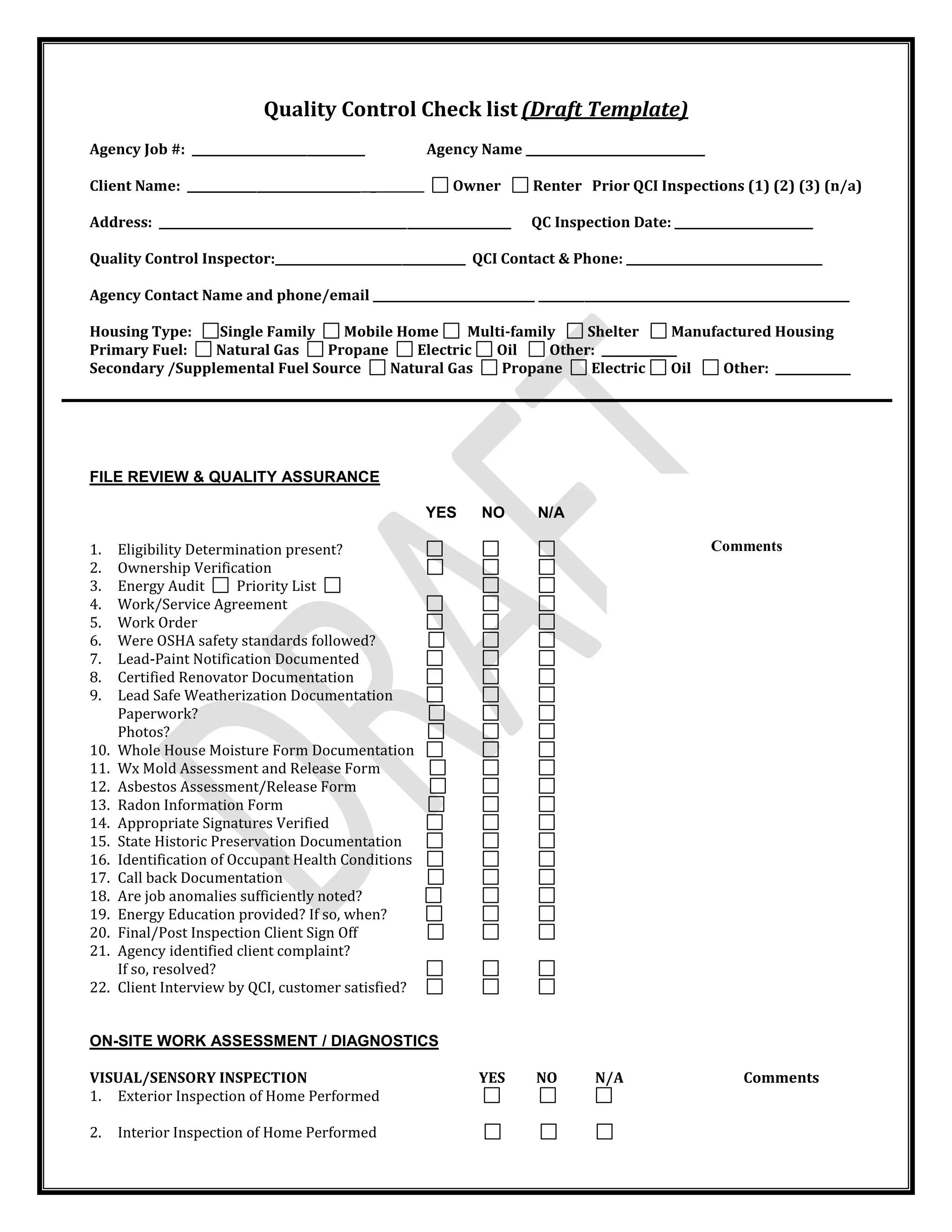 QC Checklist | PDF