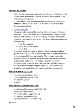 Quality control complete notes