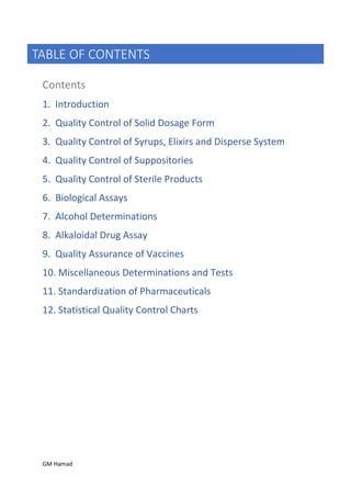 Quality control complete notes