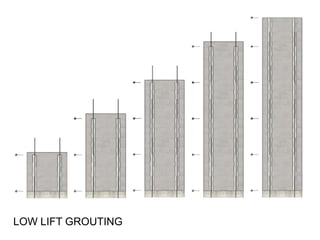 LOW LIFT GROUTING
 