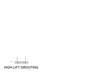 HIGH LIFT GROUTING
 