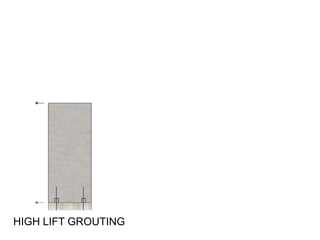 HIGH LIFT GROUTING
 