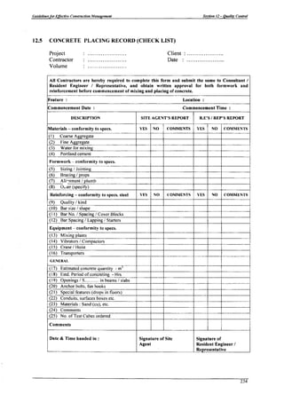 Quality control - Check list formats | PDF