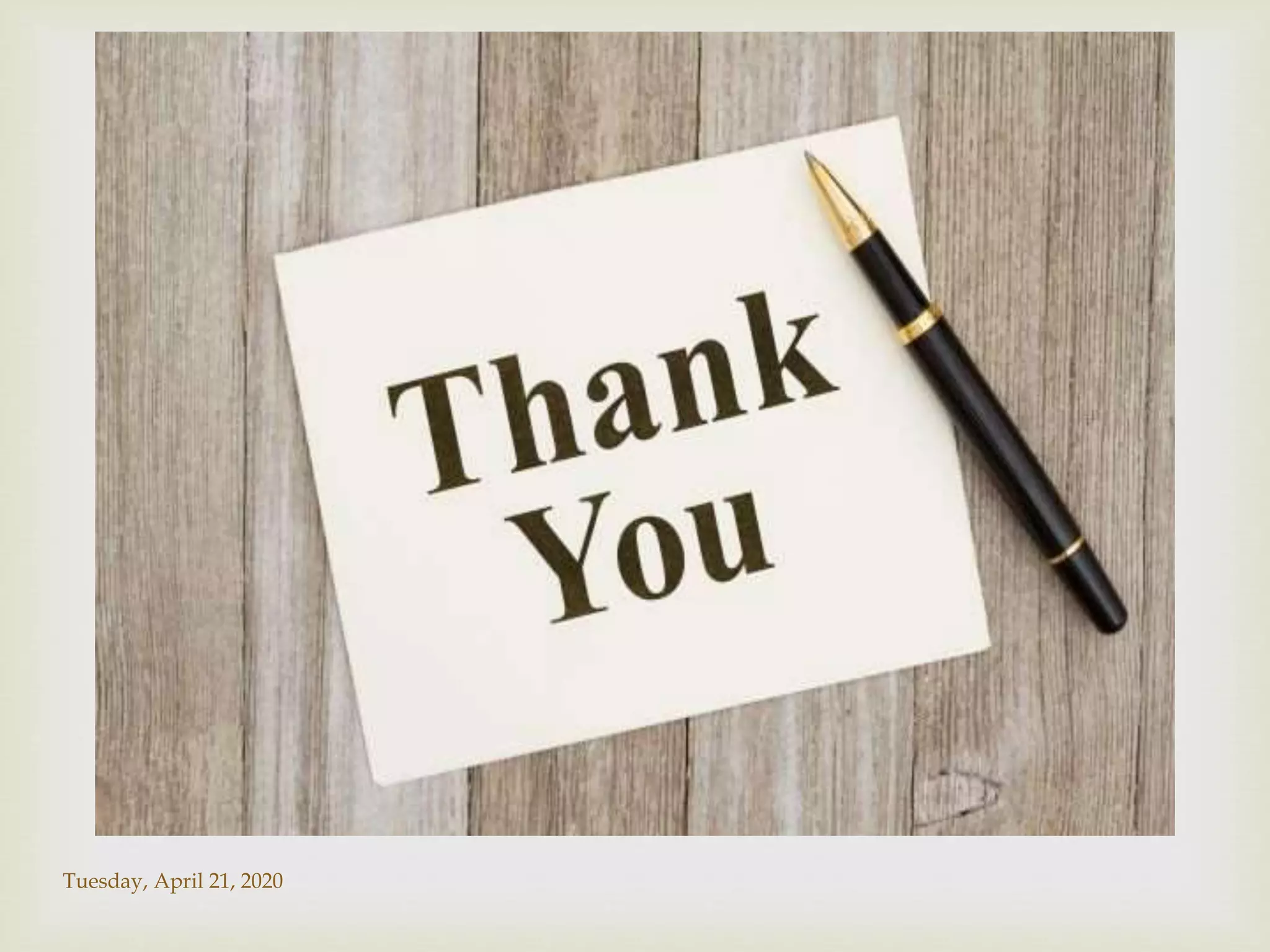 
Tuesday, April 21, 2020
 