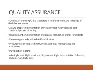 Comprehensive Quality Control in Hematology Laboratory Testing | PPTX