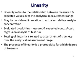 Measuring Linearity Qualitycontrolinclinicallaboratory | PPT
