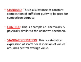 Standard Vs Control Sample 📒Quality Control in Medical Laboratories #LabQuality # ...