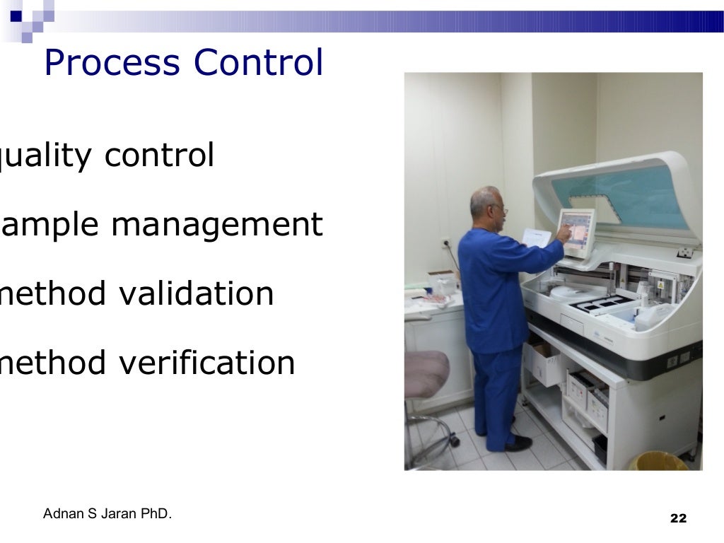 Quality control in the medical laboratory