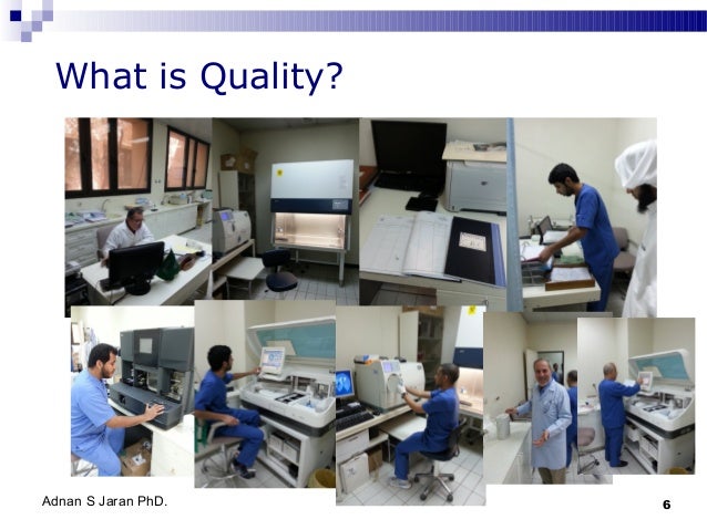 Quality control in the medical laboratory