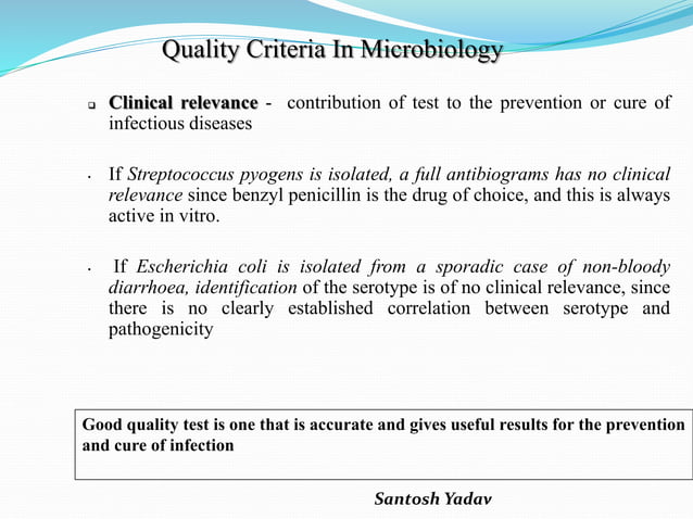 Quality Assurance in Clinical Microbiology | PPTX