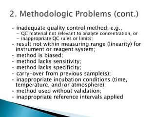 External Quality Control Lecture MD General 2014 Course, Clin Path Ain ...
