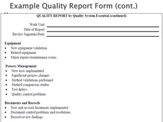 Quality System Essentials Lecture MD General 2014 Course, Clin Path Ain ...