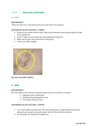 Quality control management  in apparel industries.