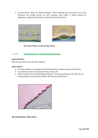 Quality control management  in apparel industries.