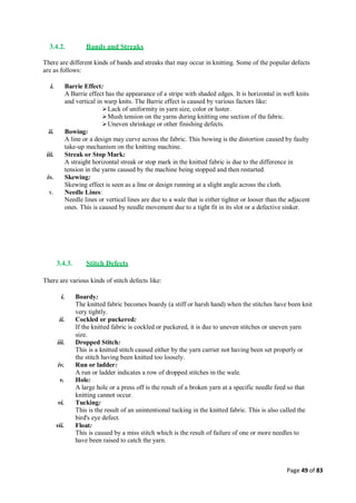 Quality control management  in apparel industries.