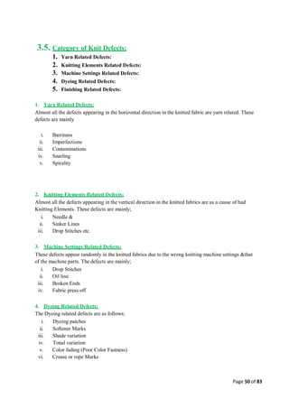 Quality control management  in apparel industries.