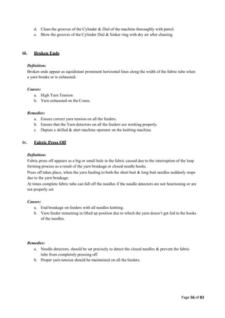 Quality control management  in apparel industries.