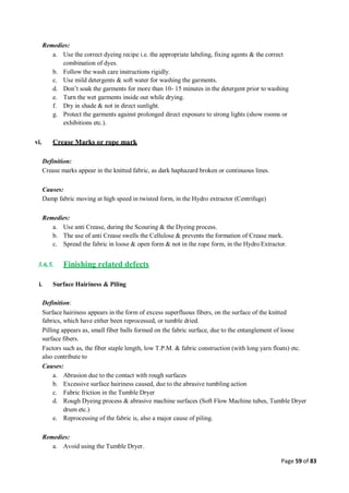 Quality control management  in apparel industries.