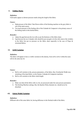 Quality control management  in apparel industries.