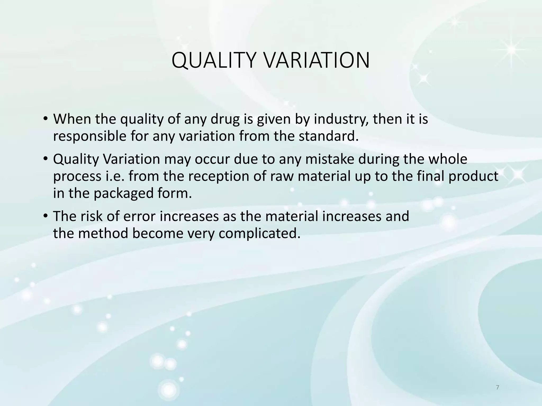 Quality control measures in pharmaceutical industry | PPTX
