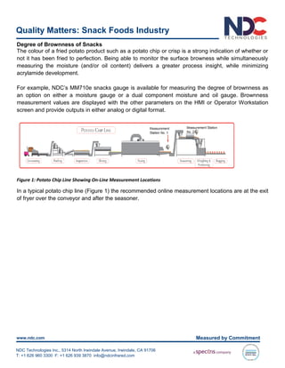 Quality control methods in snacks industry prashant chaunan 2016 1 | PDF