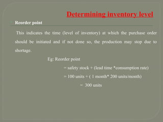 Reorder Rates Chart Material Management, Control charts, quality control | PPTX