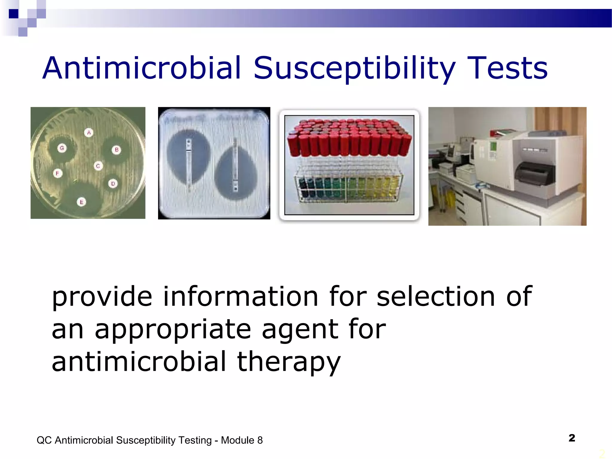 Quality control of antimicrobial susceptibility tests | PPT
