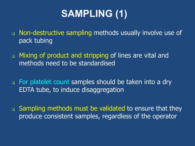 Quality Control Measures In Blood Sample Analysis
