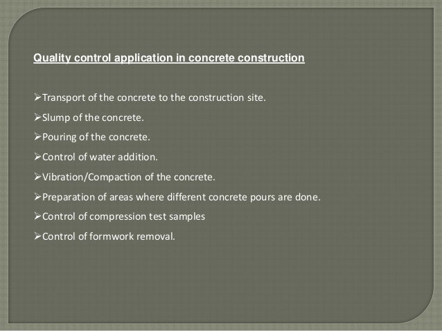 concrete how control to of quality Quality of control concrete
