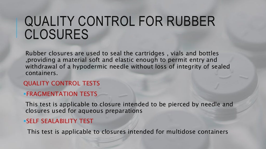 Quality control of packaging material