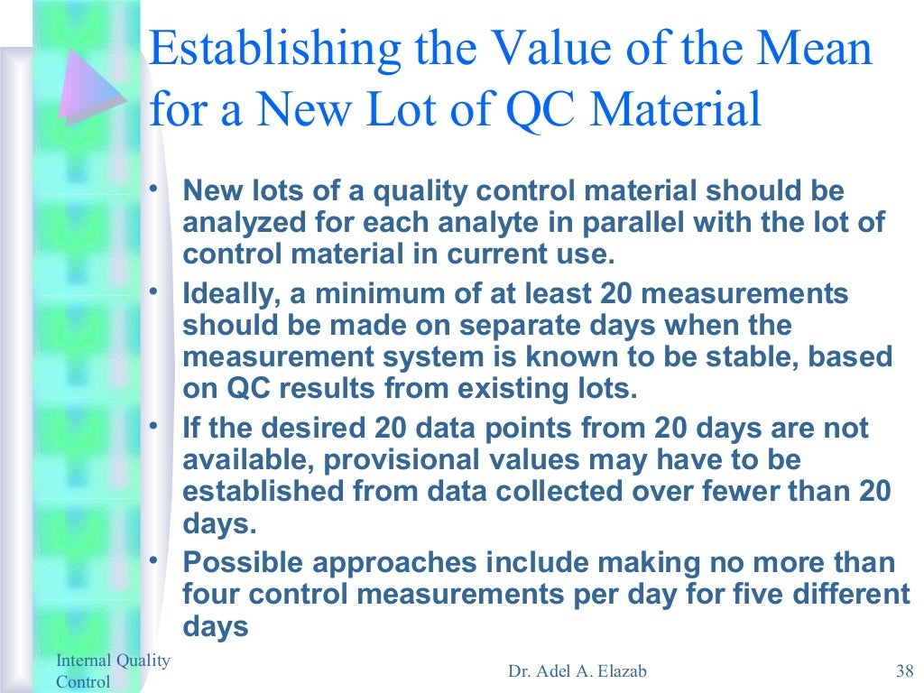 Laboratory Internal Quality Control presentation master revision, 2014
