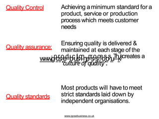 Quality Control | PPTX