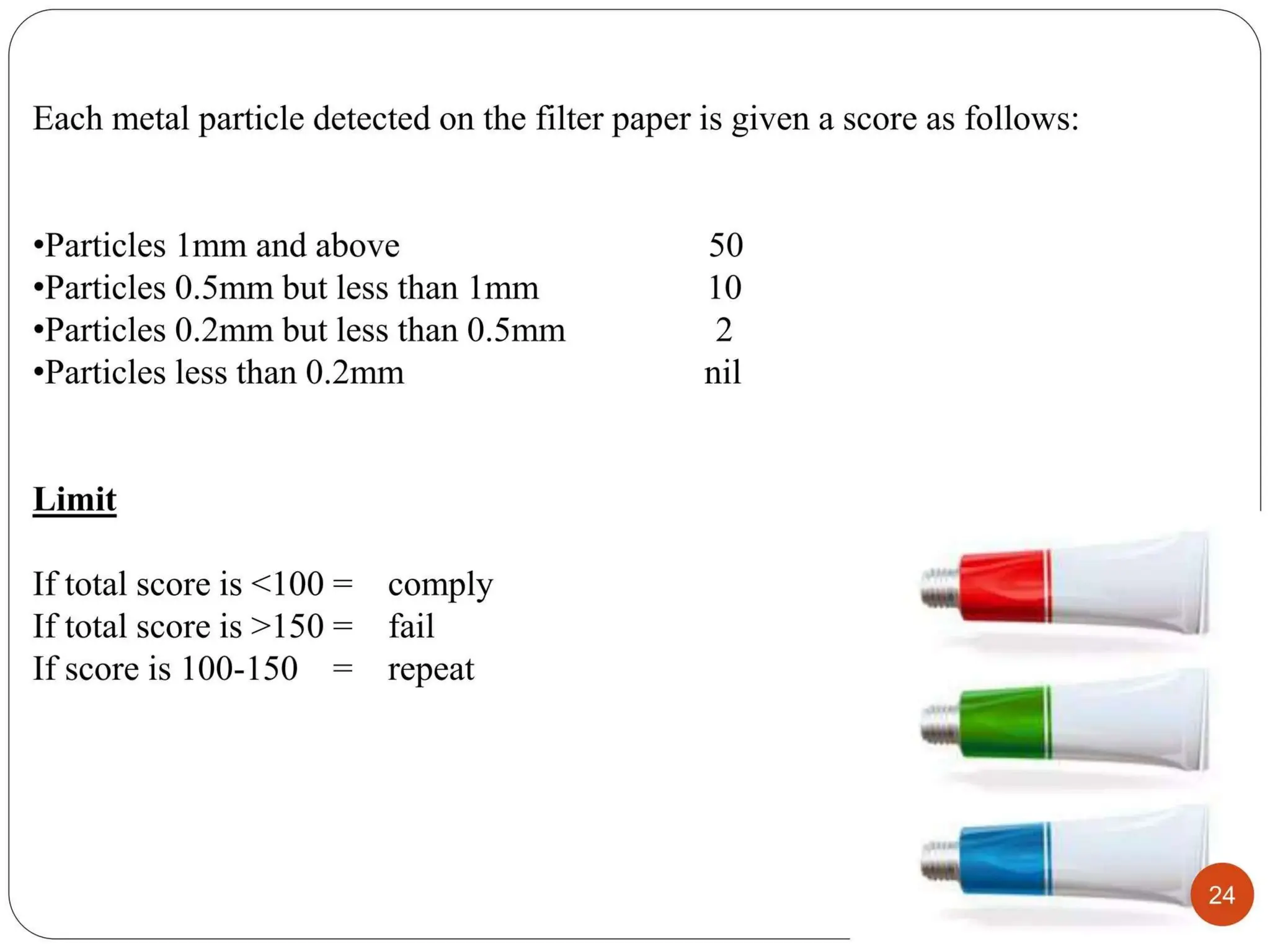 QUALITY CONTROL TEST FOR PACKAGING MATERIALS.