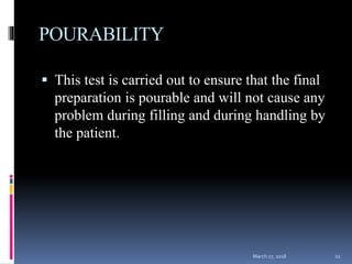 Quality Control Test For Suspensions | PPTX