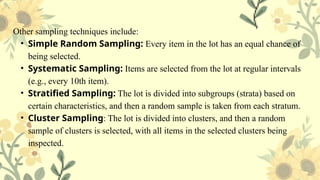 Quality Control Sampling And Pattern Development Quality Control through Inspection.pptx