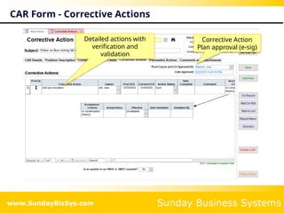 Iso Car Log Example Corrective Actions and risk management for ISO 9001 compliance | PPTX