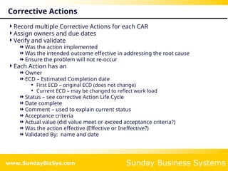 Corrective Actions and risk management for ISO 9001 compliance | PPTX