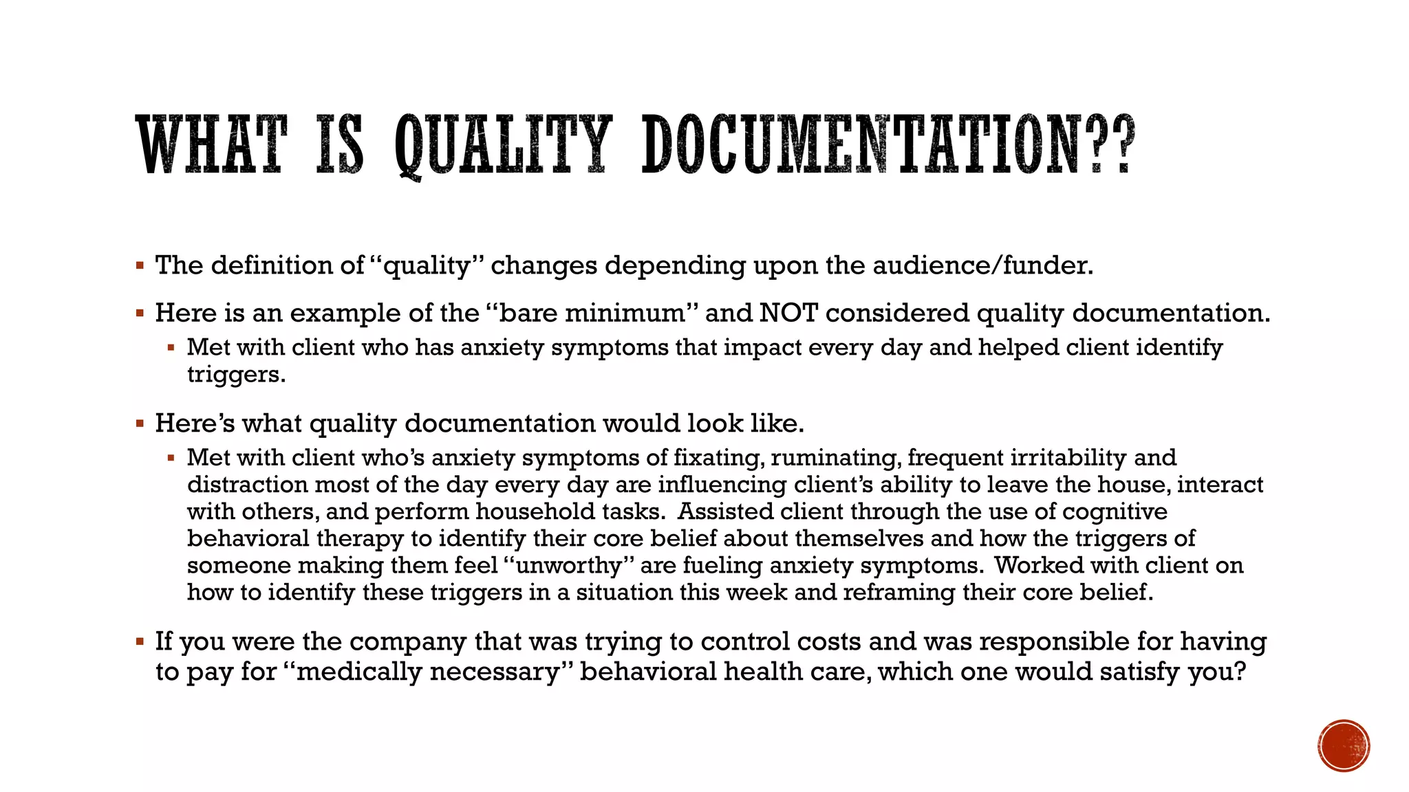 Quality Documentation Training | PDF