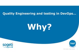 Tmap Devops Quality Engineering and Testing with TMAP in DevOps IT delivery | PDF