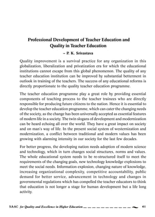 Quality enhancement in teacher education | PDF