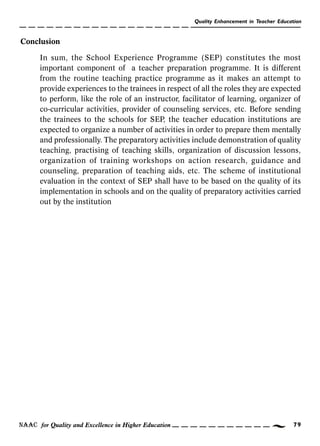 Quality enhancement in teacher education | PDF